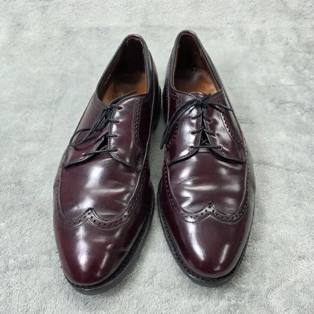 Allen Edmonds Men’s Richmond Wingtip Shoes Size 9.5D Burgundy